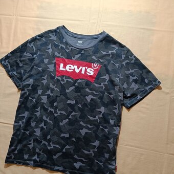 Levis maskáčové vojenské tričko s krátkym rukávom khaki XL - 2