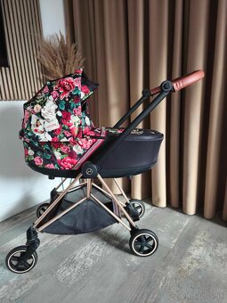 CYBEX MIOS Rose Gold/Spring Blossom Dark, kočík-3kombinácia - 2