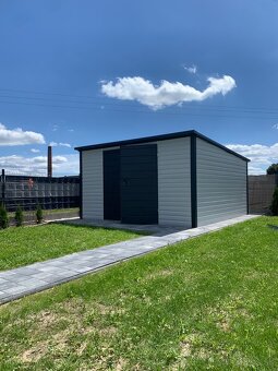 Záhradný domček TOOL SHED 3×3 m – RAL9002 / RAL7016 - 2