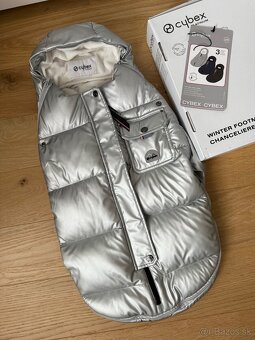 Predám zimní fusak Cybex Platinum mini Arctic Silver - 2