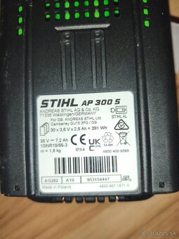 Predám batériu Stihl AP300S
Inzerát plat - 2