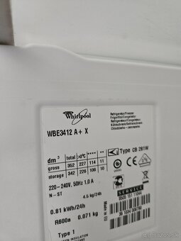 Predám chladničku Whirpool WBE3412 - 2