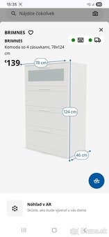 Predam Ikea komody Brimnes - 2