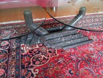 ✨Dizajnový mramorový stolík s tvrdenými sklami✨ - 2