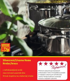 Profesionálna prémiová Silvercrest súprava hrncov 9 dielna - 2
