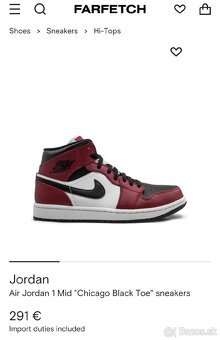 Air Jordan 1 Mid "Chicago Black Toe" - 2