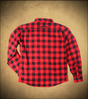 Kevlarová košeľa Rusty Pistons RPSWM46 Rixby red / black 3XL - 2
