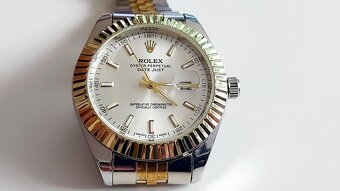 Rolex oyster perpetual date just zlato strieborne - 2