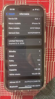 Iphone 16 128gb black NOVY Vymena + PREDAJ - 2