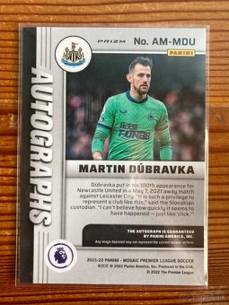 Futbalova karta Panini - Martin Dubravka - 2
