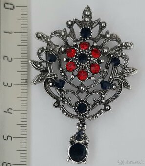 Brošňa č.66 - starostrieborná s ovesom - 2