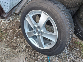 hliníkové disky 5x100 VW POLO + zimné 185/60 r15 - 2