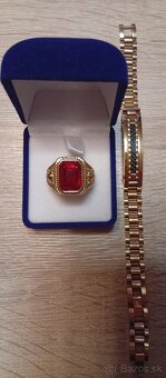 Krásny pozlátený mohutný set - 2