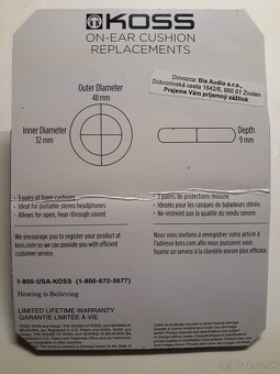 Penové krytky sluchátiek KOSS - 2