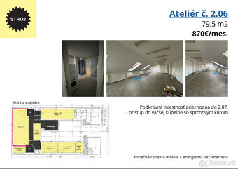 Ateliér s kúpelňou a záhradou - 2