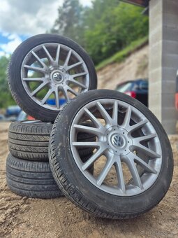 Predám elektróny 5x112r17 originál VW GROUP - 2