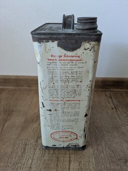 Stará plechovka Mobiloil - ORIGINÁL - 2