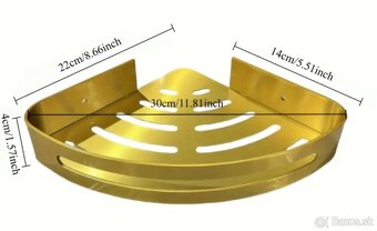 Hliníkové Rohové Sprchové Policky - 2