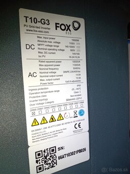 Menič napätia / invertor pre solárne panely 3-fázový FoxESS - 2