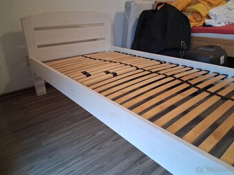 Predám drevenú postel 200x90 - 2