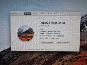Inzerát č. 5 – Apple iMac 21,5” Mid 2010 - 2