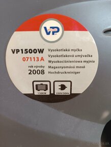 Vysokotlaká myčka VP 1500 W - pár krát použitá - 2