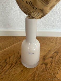 Váza sklená Villeroy&Boch Neck biela 20cm výška - 2