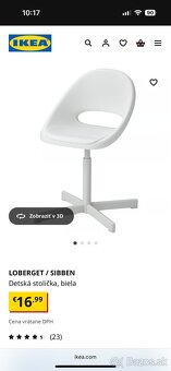 Detská stolička Ikea Loberget Sibben - 2