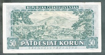 Staré bankovky 50 kčs 1948 ŠTEFÁNIK - 2