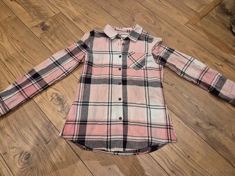 Ružovo-sivá košeľa 146/152 - 2