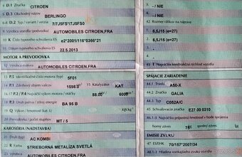 predám MOTOR 5F01, DVERE CITROEN BERLINGO 1.6 2013 prevodovk - 2