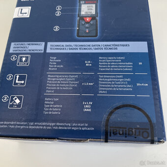 Laserový diaľkomer Bosch GLM 40 Professional - 2