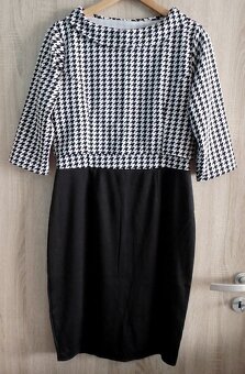 PeeKaBoo Čierno-biele vzorované šaty + crop top - 2