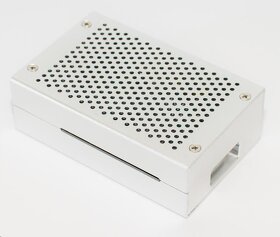 Hliníková krabička pre Raspberry Pi 4B, strieborná - 2