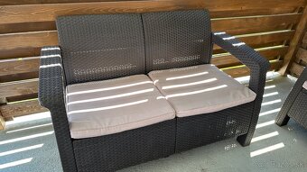 Zahradne sedenie 3+2, 2x kreslo, stolik, stol - 2