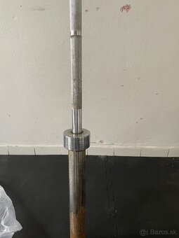 Olympijská tyč + kotúče Weider – 60 kg set - 2
