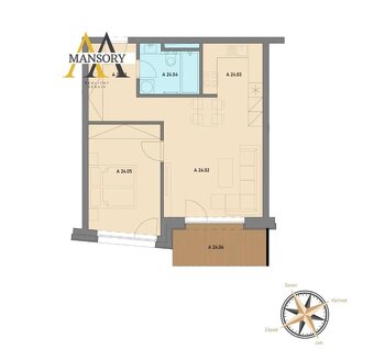 Na predaj luxusný 2-izbový byt A24 v Tatranskej Štrbe o výme - 2