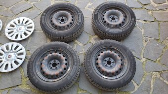 Zimné pneumatiky na plechových diskoch Fiat Tipo s puklicami - 2