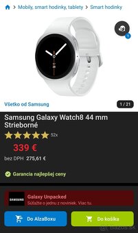 Samsung Galaxy Watch8 44 mm Strieborné - 2