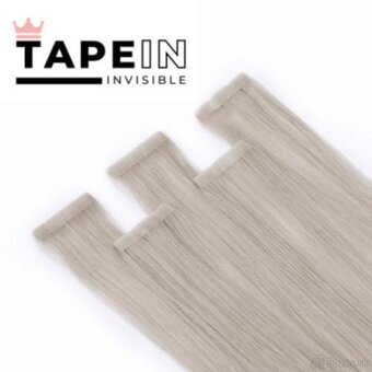 Blond vlasy Tape-in Invisible - 2