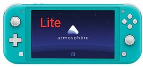 Nintendo Switch Lite TYRKYS AMS Atmosphère/Hekate. - 2