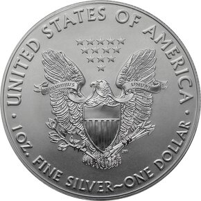 Strieborná minca pozlátený American Eagle 1 Oz 2019 Standard - 2