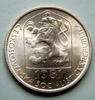 Predám vzácnu mincu 50 hal. 1981 R, ČSSR, UNC - 2