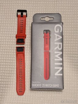 Originál garmin quick fit flame red 20mm - 2