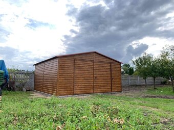 Plechová garáž 5x6m - 2