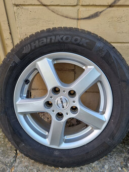 Alu disky Enzo 5x114,3 6Jx15 H2 ET45 + zimné pneu 195/65 R15 - 2
