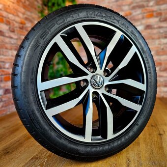 Alu R17 5x112 orig. VW Golf VII + letné pneu 225/45 R17 - 2