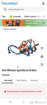 Hot Wheels špirálová dráha - 2