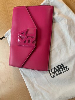 Karl Lagerfeld - ruzova kabelka/pouch - 2