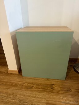 IKEA BESTÅ – rôzne skrinky a police (olivová/bledošedá) - 2